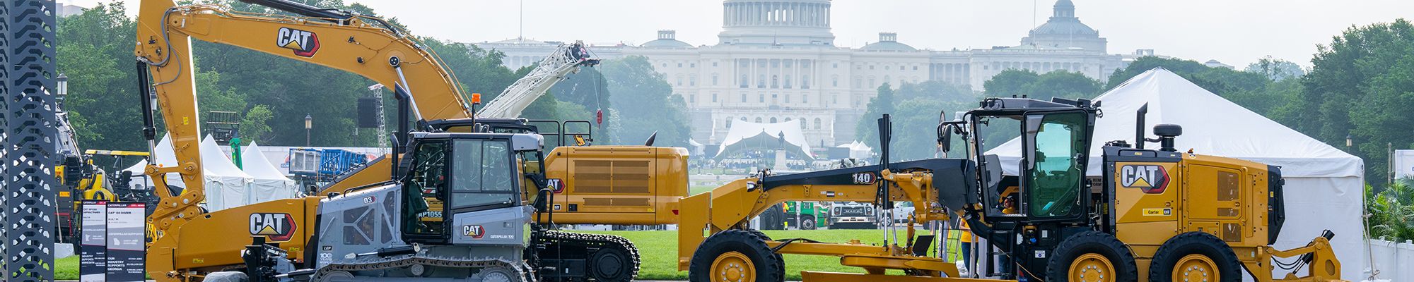 equipment in front of the US capitol building