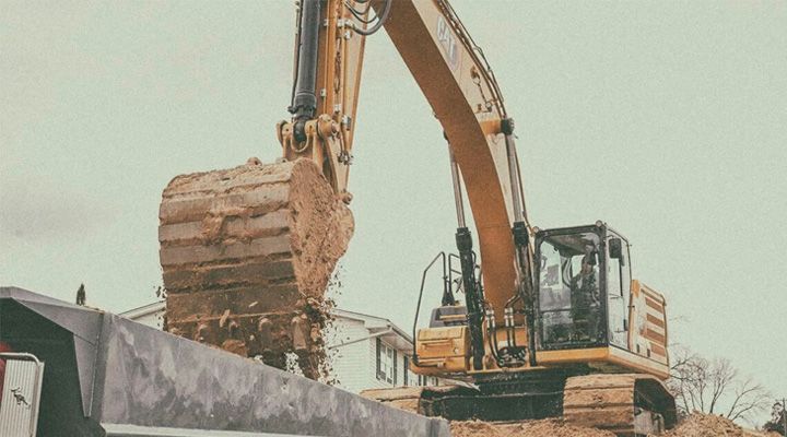 Large excavator working shot in Stay True look