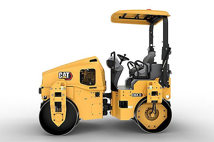 una foto de un compactador de utilidad Caterpillar CB4.0