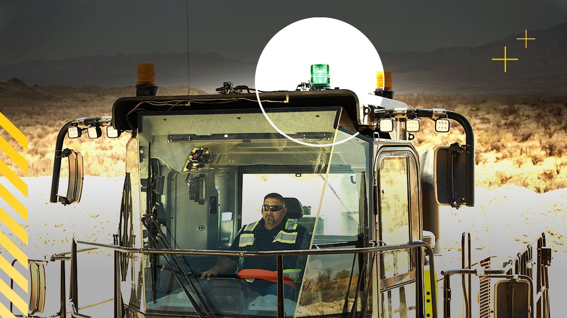 Beacon and seat belt alert