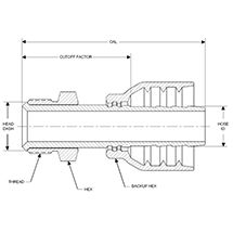 SAE Male Inverted Swivel 45° Female Seat