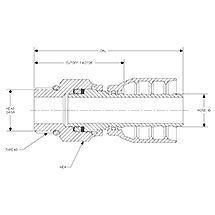 STOR SAE Male Straight Thread O-Ring Swivel