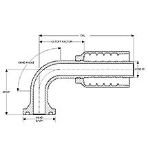 SAE Code 61 Flange, 90°
