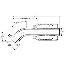 SAE Code 61 Flange, 45°