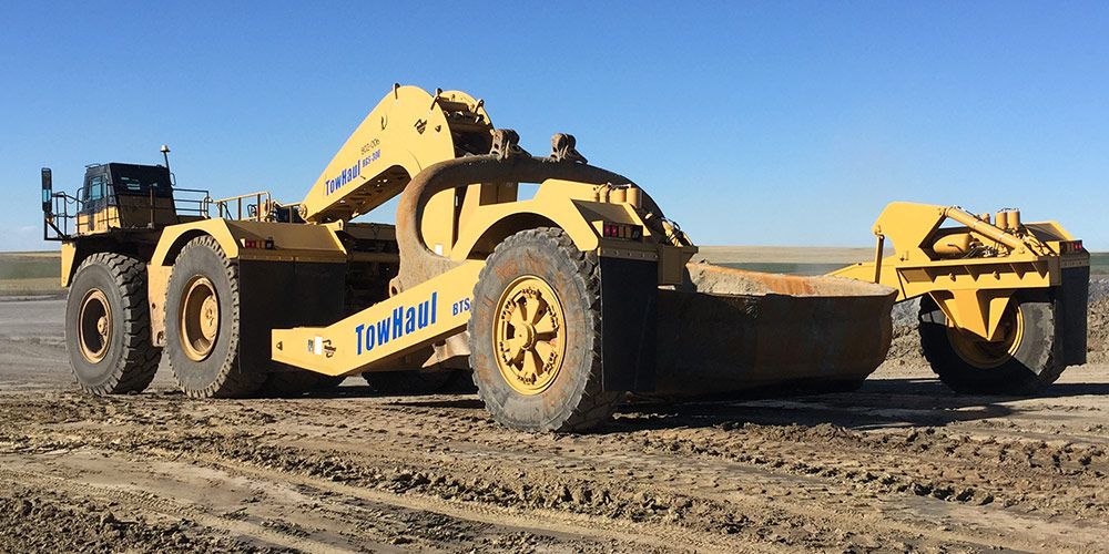 Tow Haul dragline bucket transporter