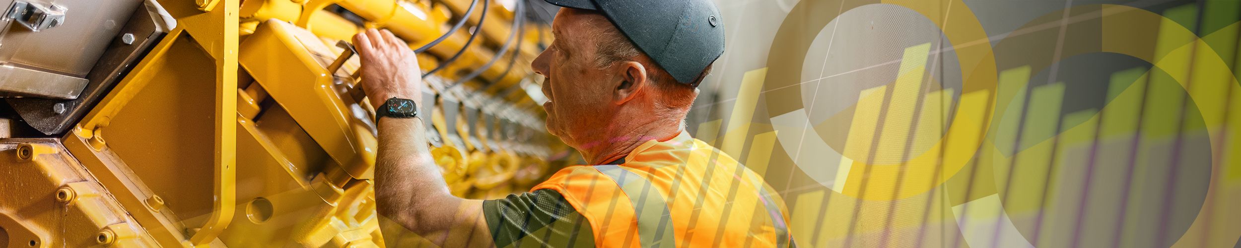 person servicing an engine
