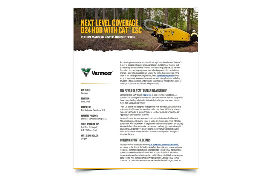 Vermeer D24 Horizontal Directional Drill Power Profile Thumbnail