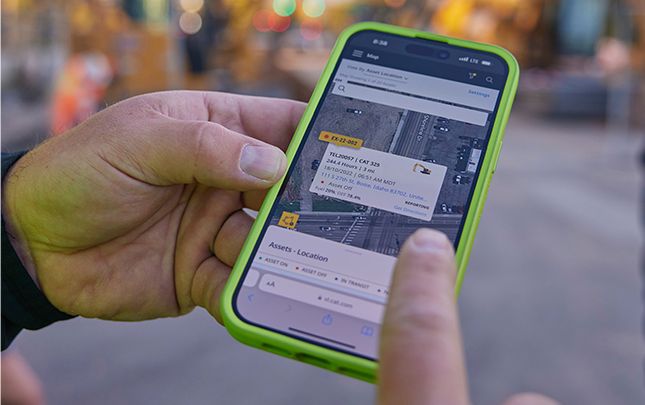 Telefone mostrando Visionlink™