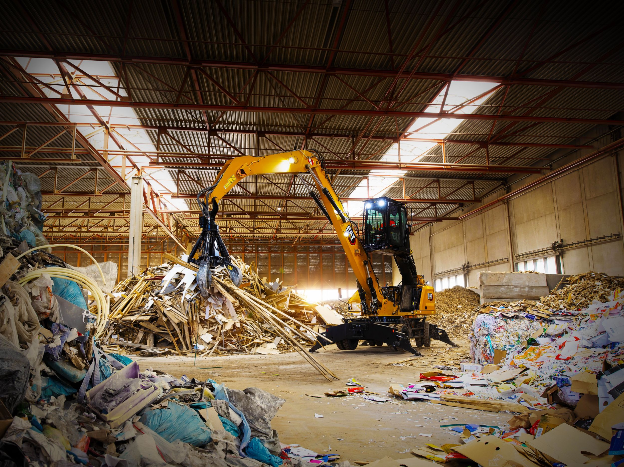 Cat Material Handler Indoors