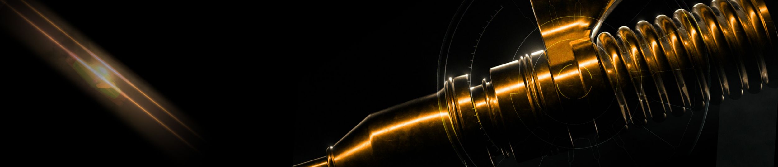 Close up of a Cat Reman fuel injector.