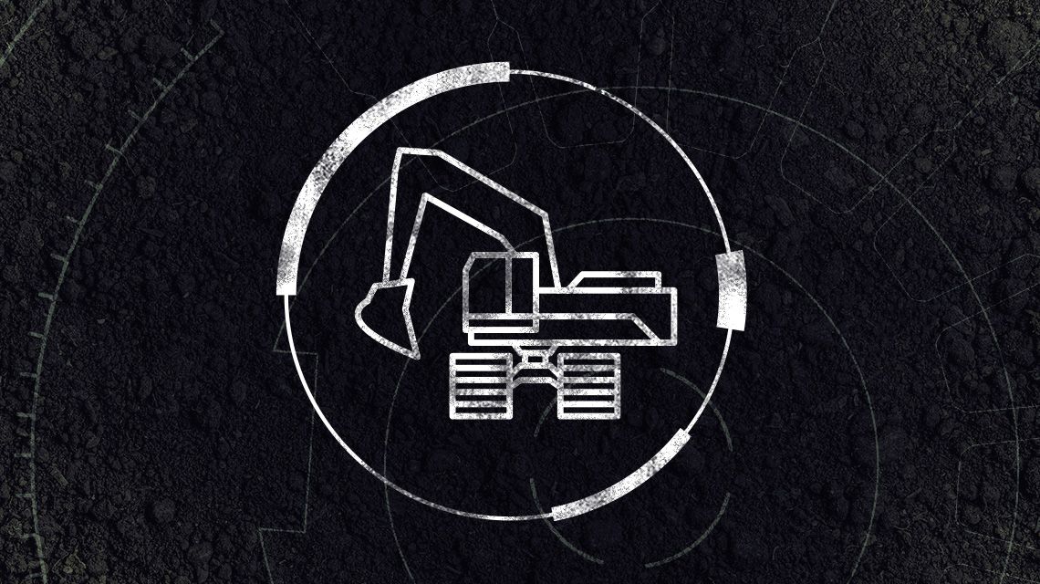 Icon of an excavator