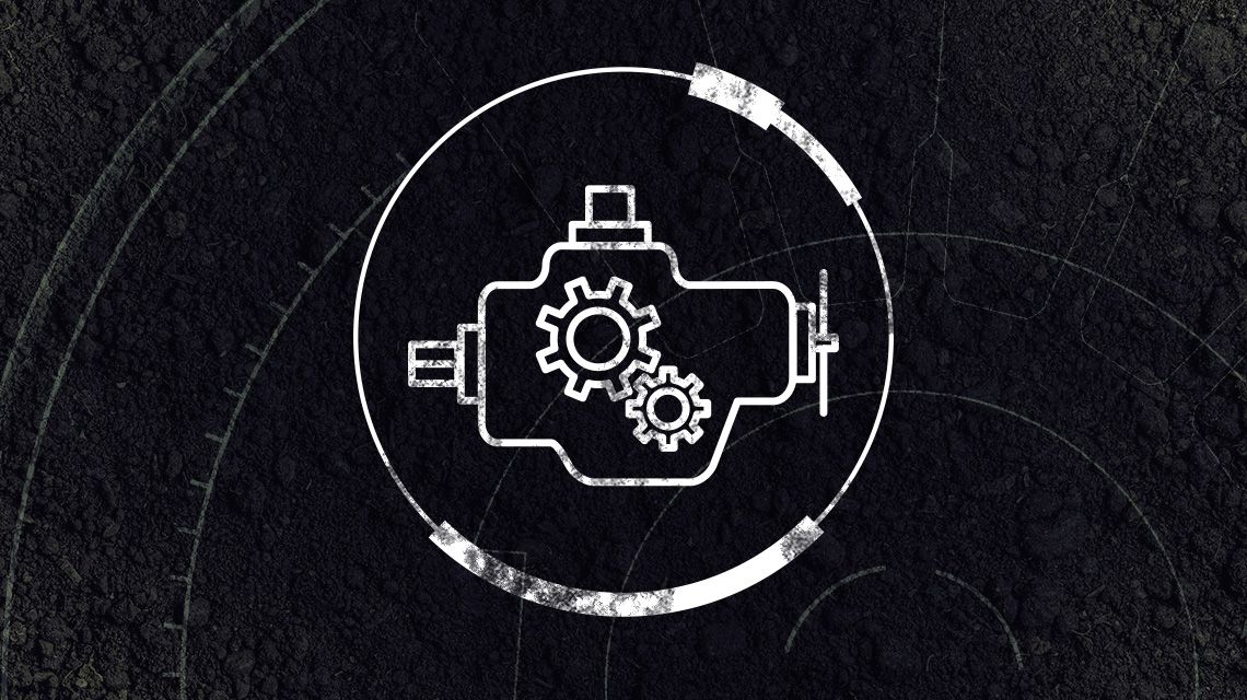 Icon of an industrial engine