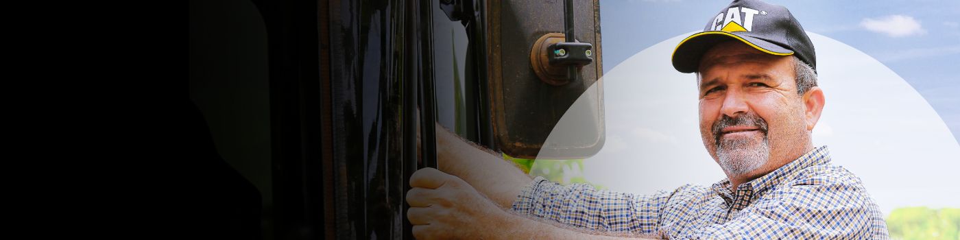 Cat dealer talking to customer