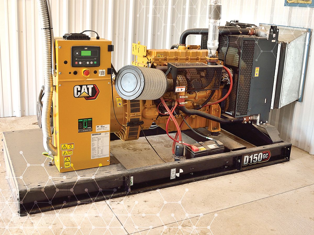 A D150 GC diesel generator set was installed for a critical water well