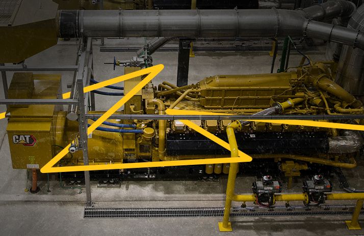 Gas Engine in an enclosure