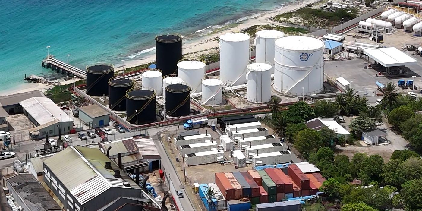 Generator for Hire - St Maarten site with tanks and mobile generators