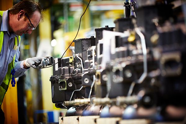 employee scanning products