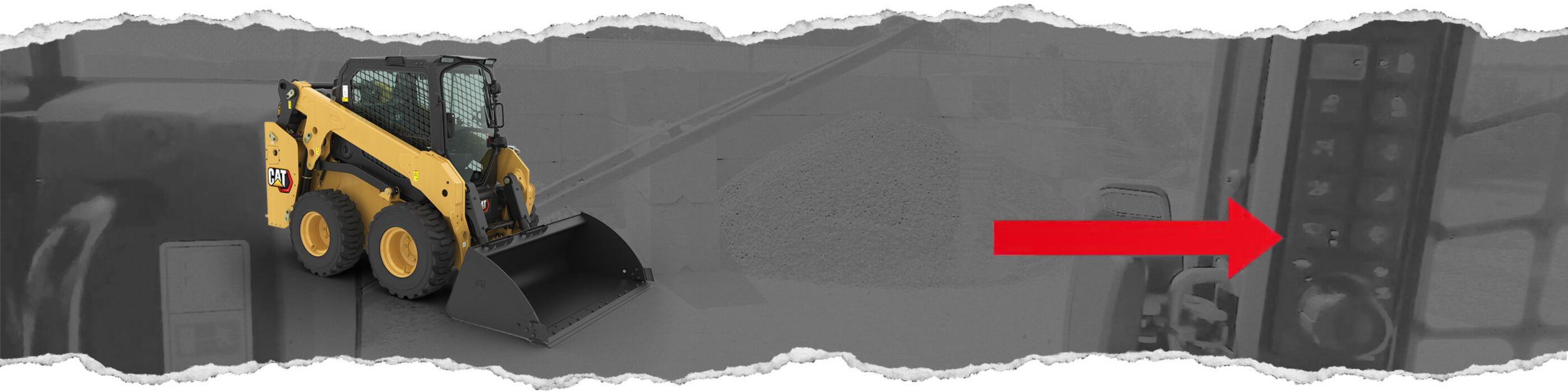 Activate the Cab Door Window Wiper on Your Cat® Skid Steer Loader or Compact Track Loader