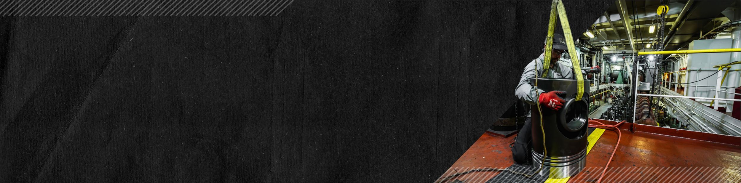 Man working on engine