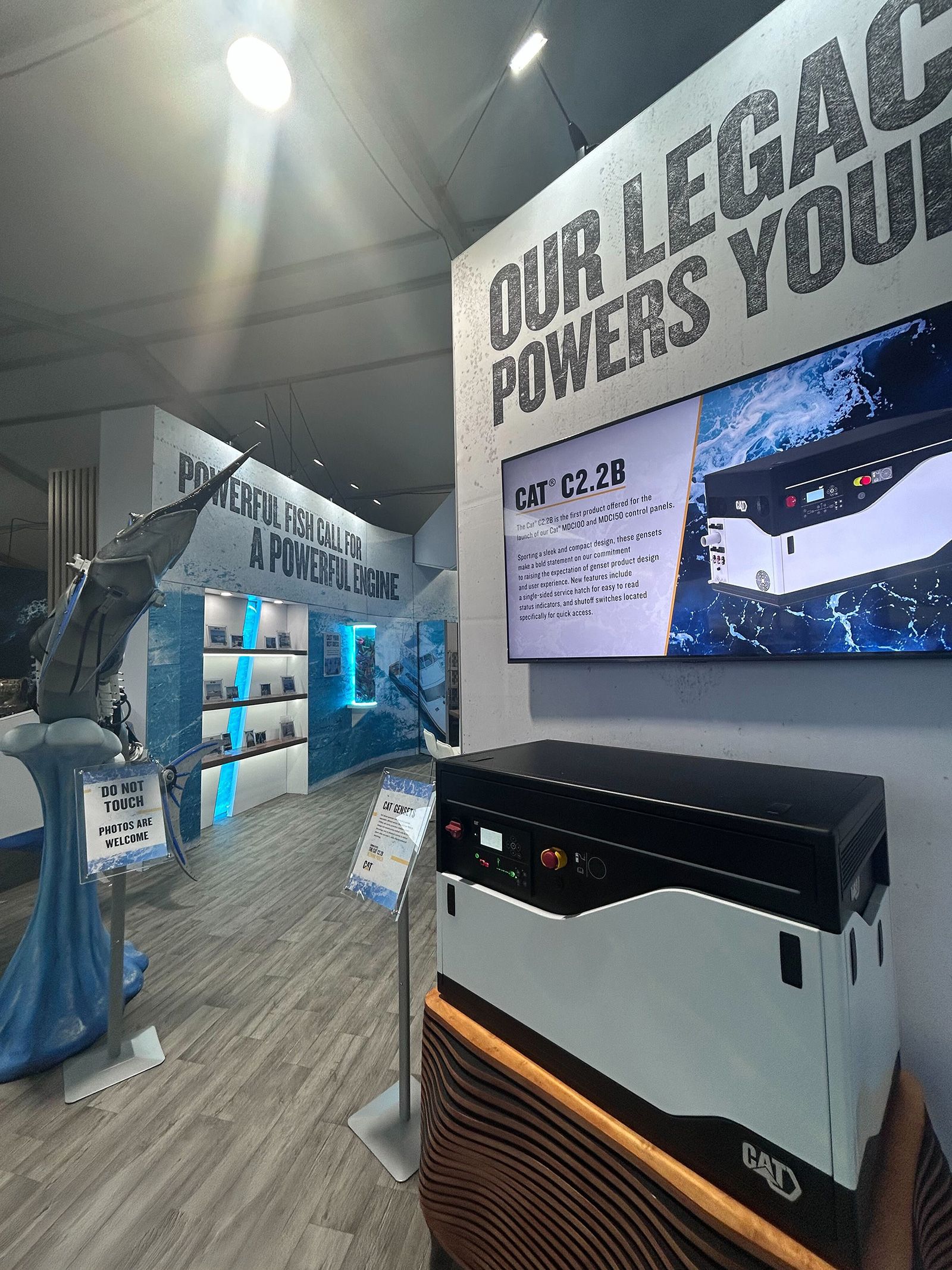 Cat C2.2B display at the FLIBS