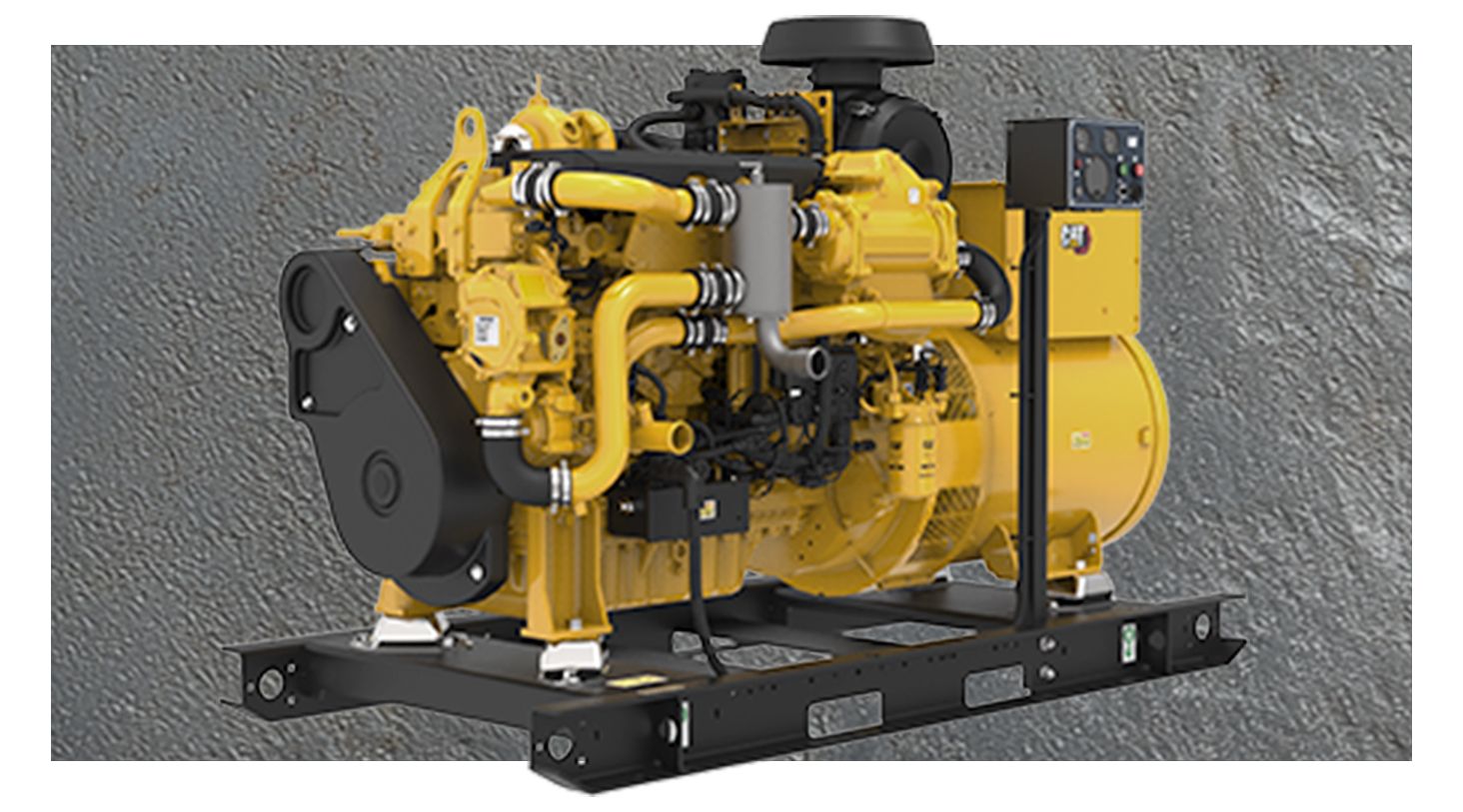 Marine Generator Set on a textured background