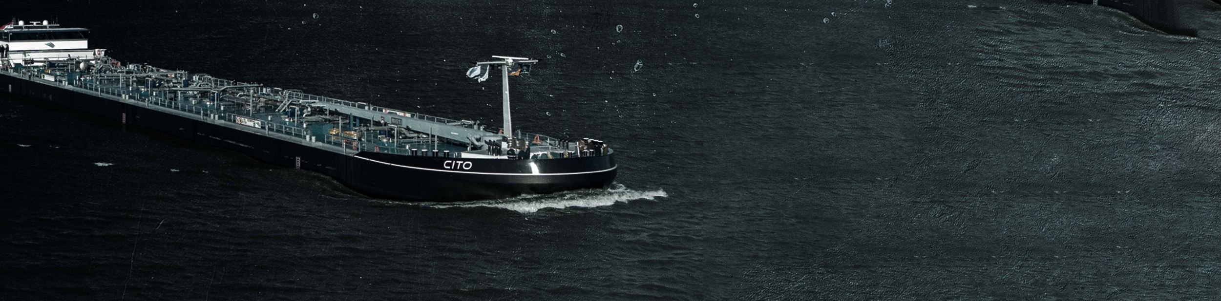 inland waterway vessel on water