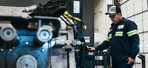 SPM employee working in facility