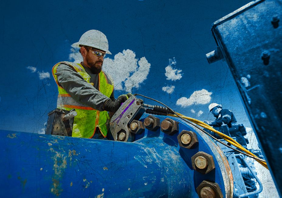 SPM employee working on site