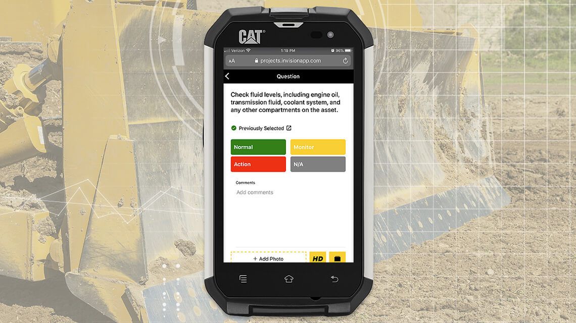 The Cat Inspect app open on a mobile phone