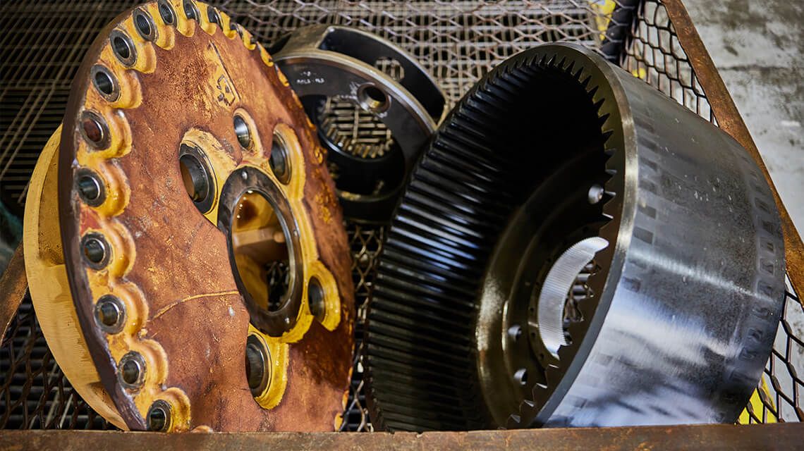 the interior of an engine