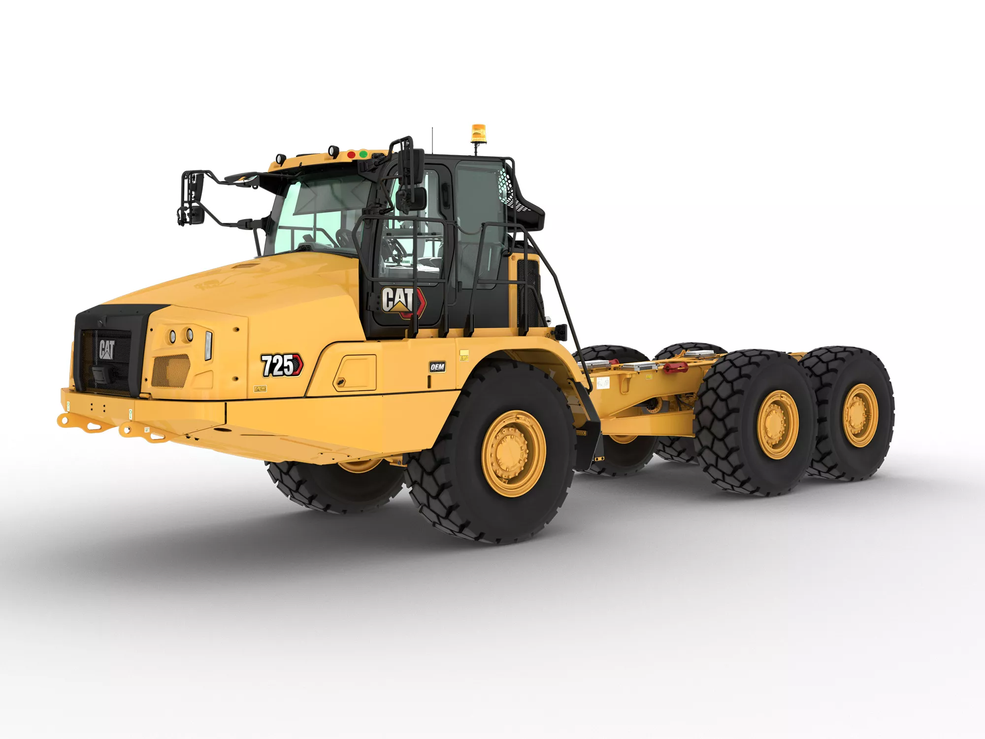 725 articulated truck bare chassis can be customized for your application