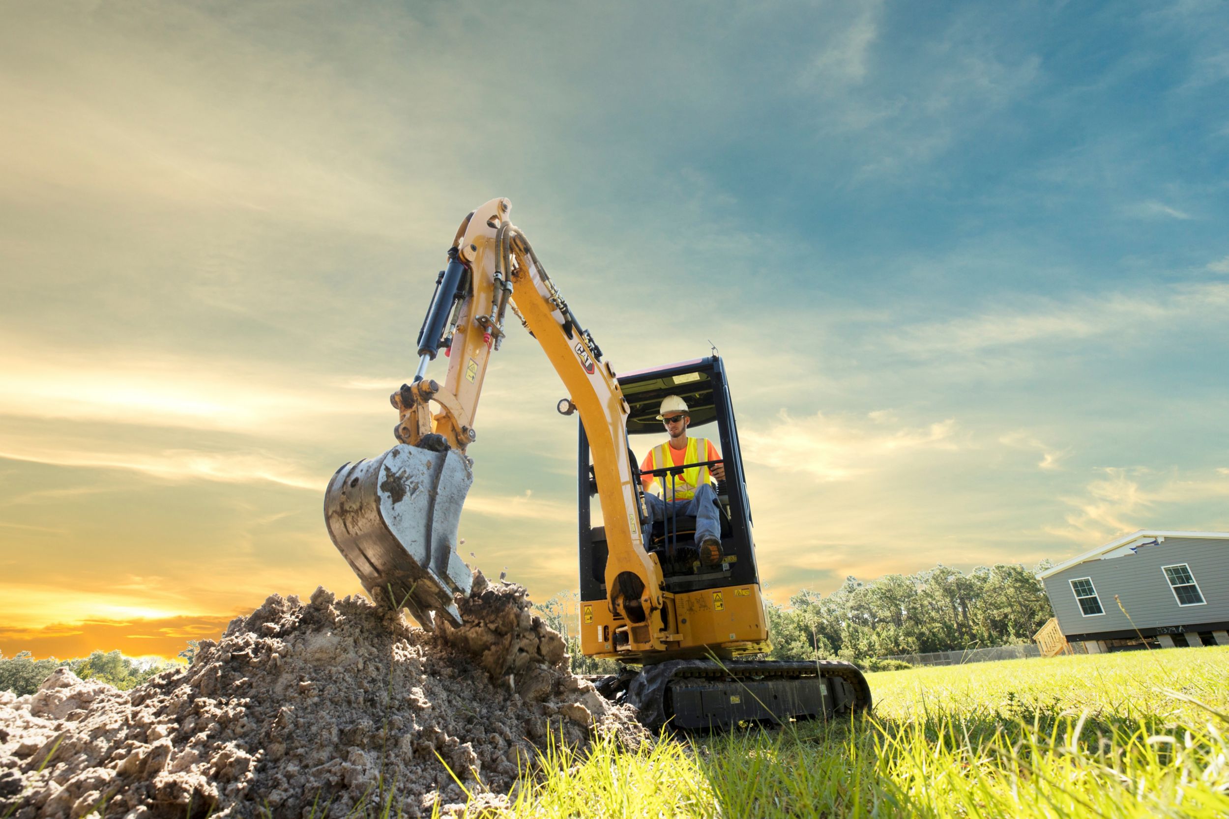 Cat®️ Next Generation Mini Excavators bring big machine features standard across all models