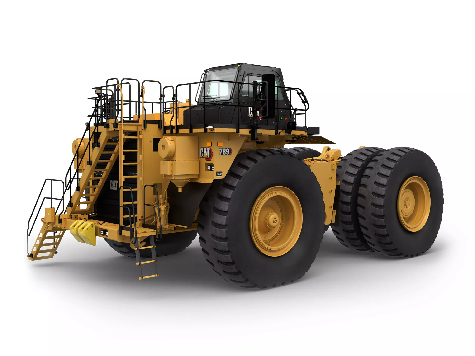 The 789 (04) bare chassis comes equipped with a higher Tractor ROPS certification ratings needed for specialty machines including water trucks, tow trucks, and fuel and lube trucks.