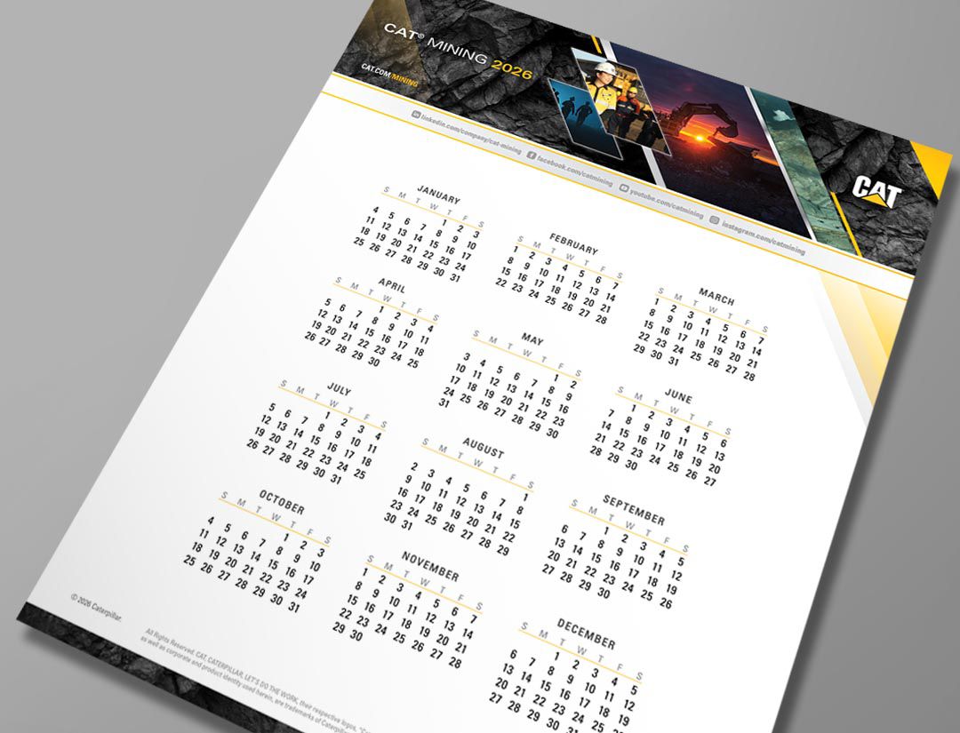 2026 Calendar | Cat | Caterpillar