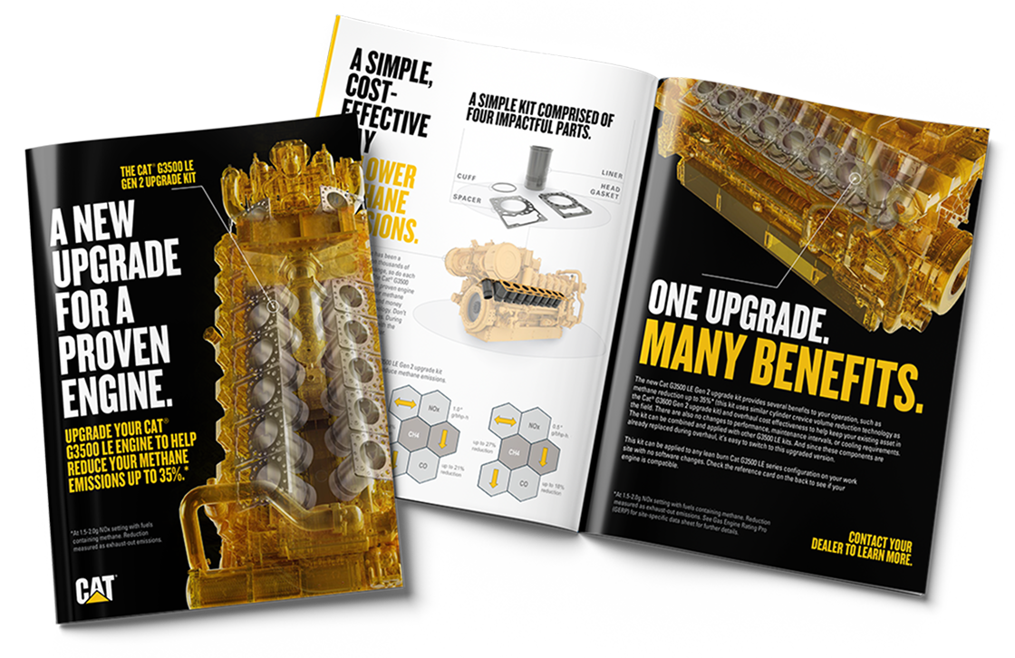 Front cover and inside view of the G3600 Brochure