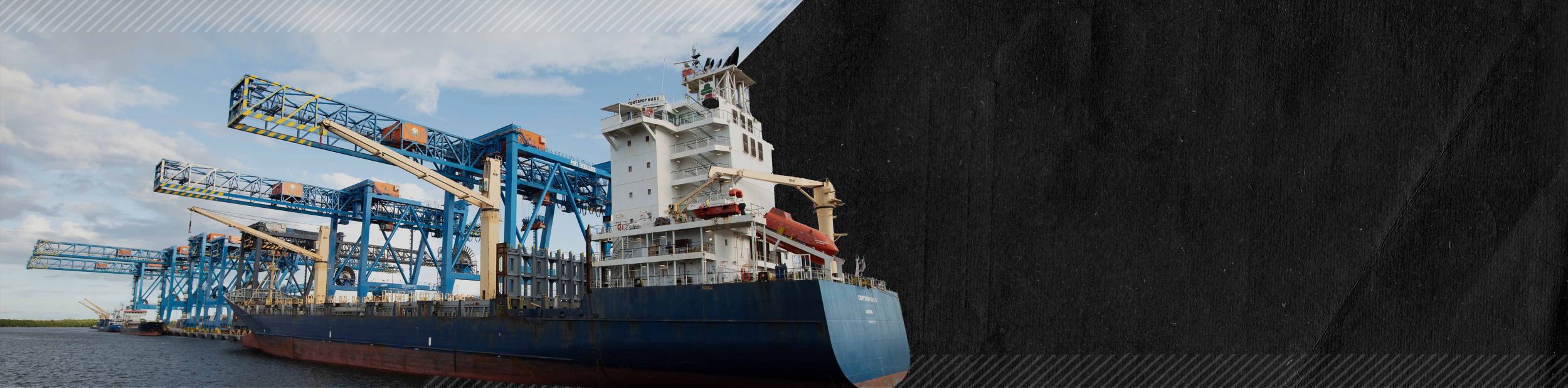 Marine boat traveling through the water