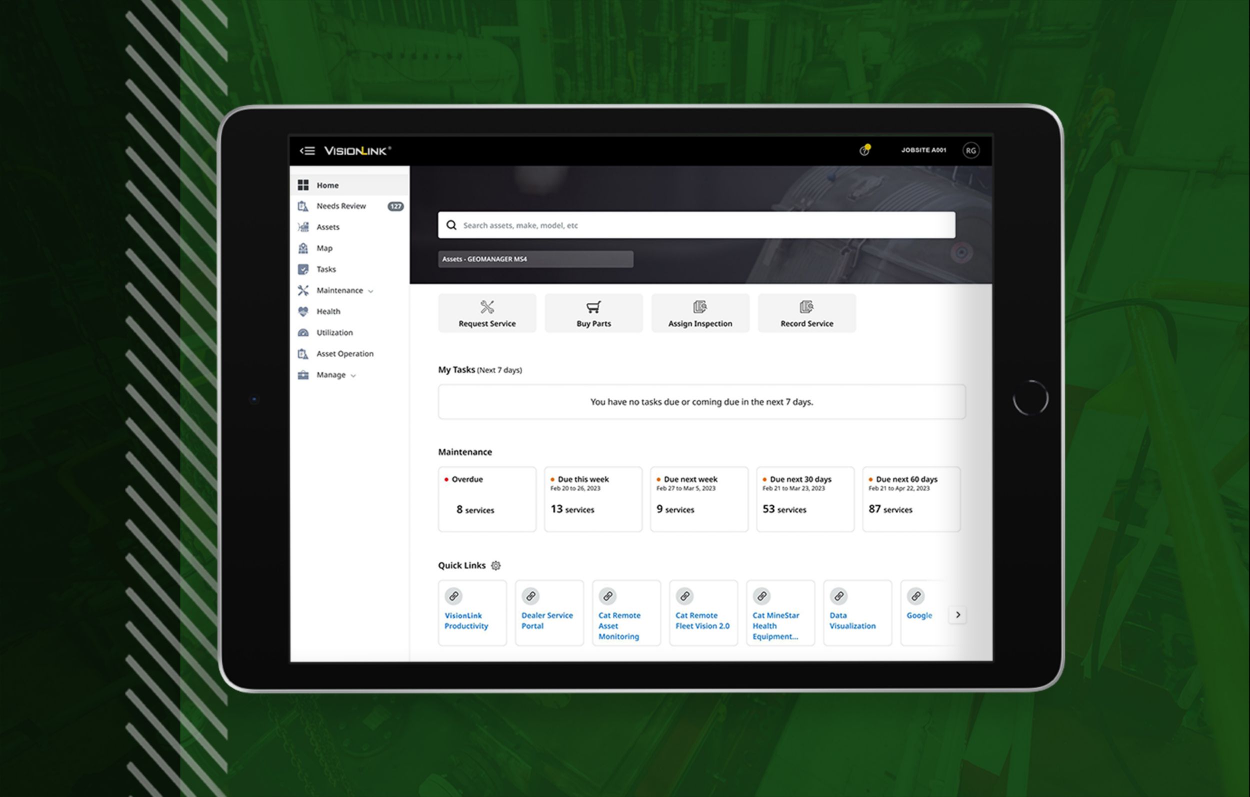 vision link dashboard