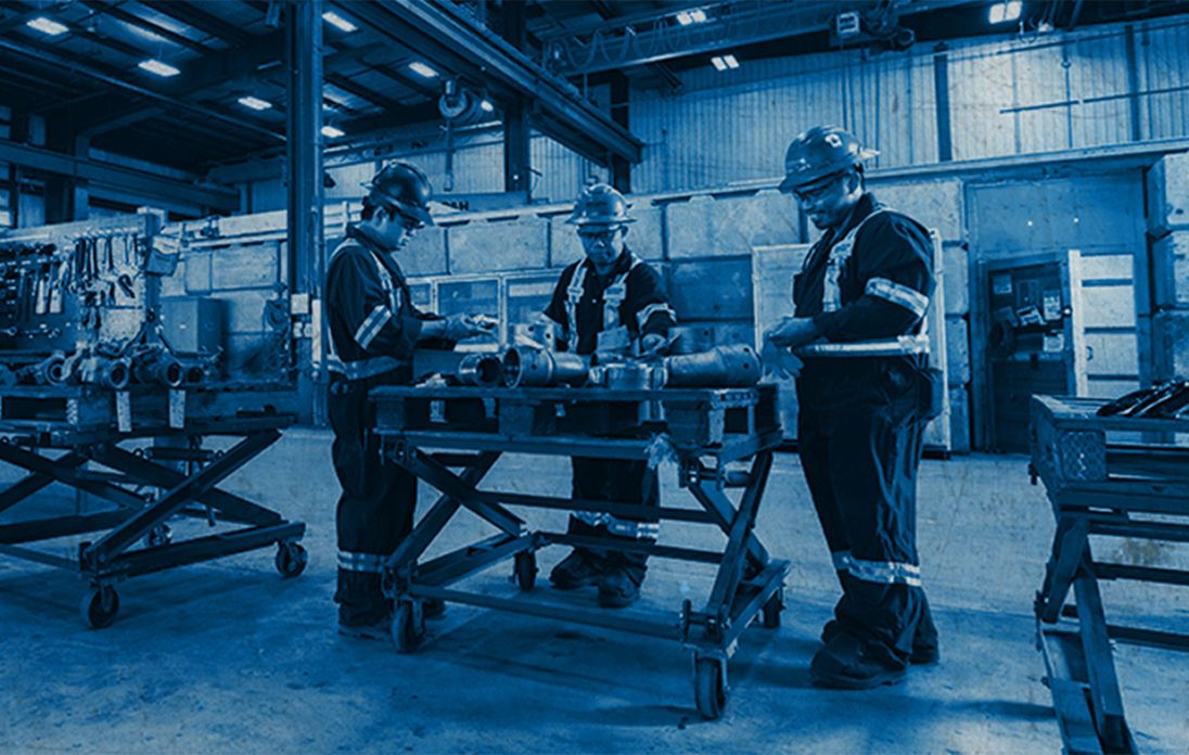 SPM employees working in a warehouse