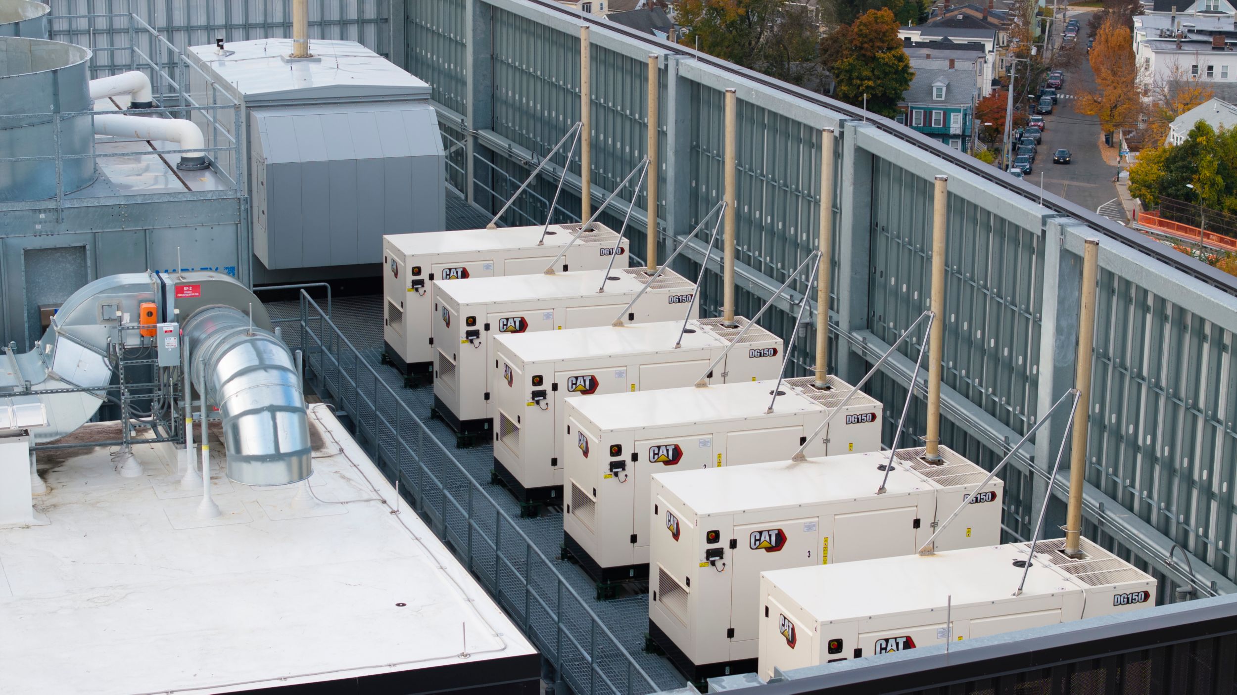 Diesel generator set installation