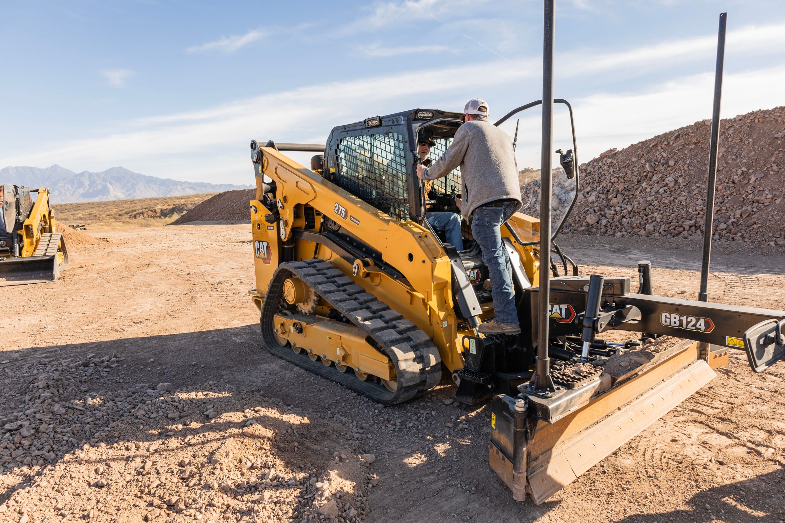 man on skidsteer