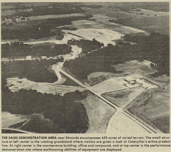 overhead view of breaking ground