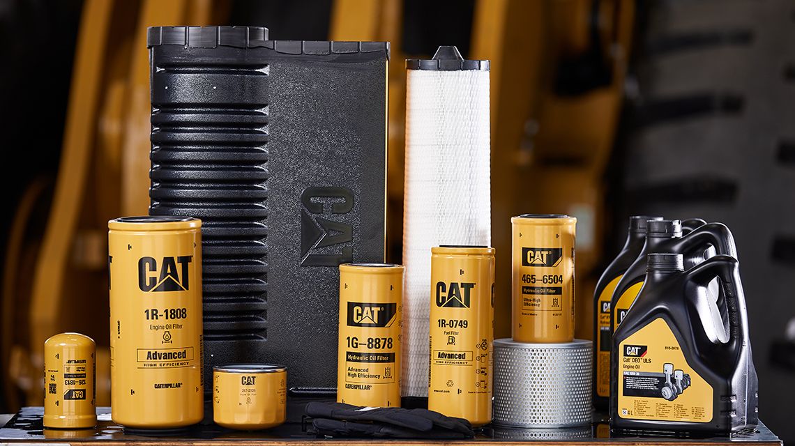 a variety of filters on a table