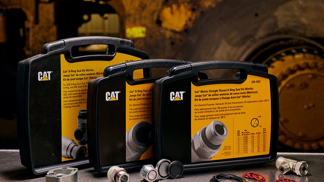 a variety of re-breaing and reseal kits on a table