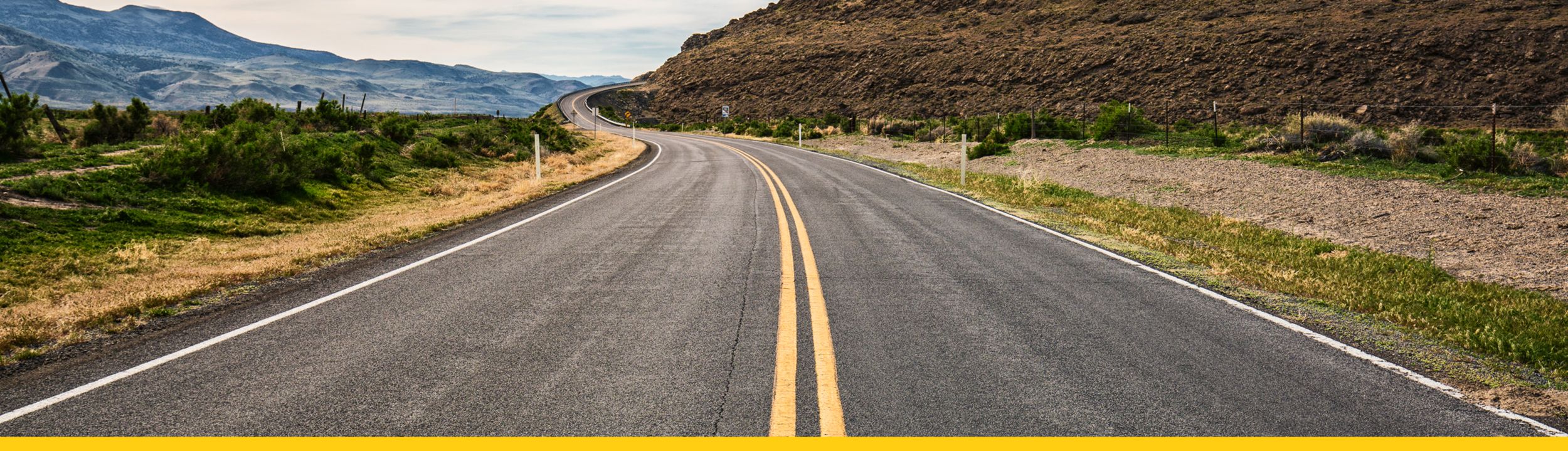 a wide, open road