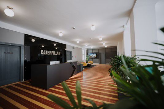 Interior photo of facility lobby