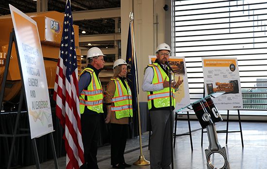 Christy Pambianchi and Jason Kaiser launch $100M pledge in Indiana with Governor Mike Braun at the Decatur Facility.