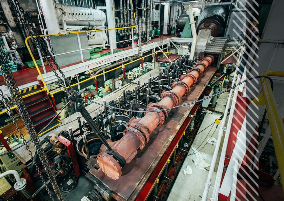 MaK engine room