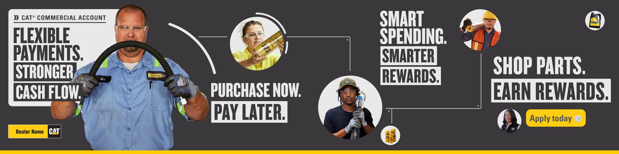 Cat® Commercial graphic