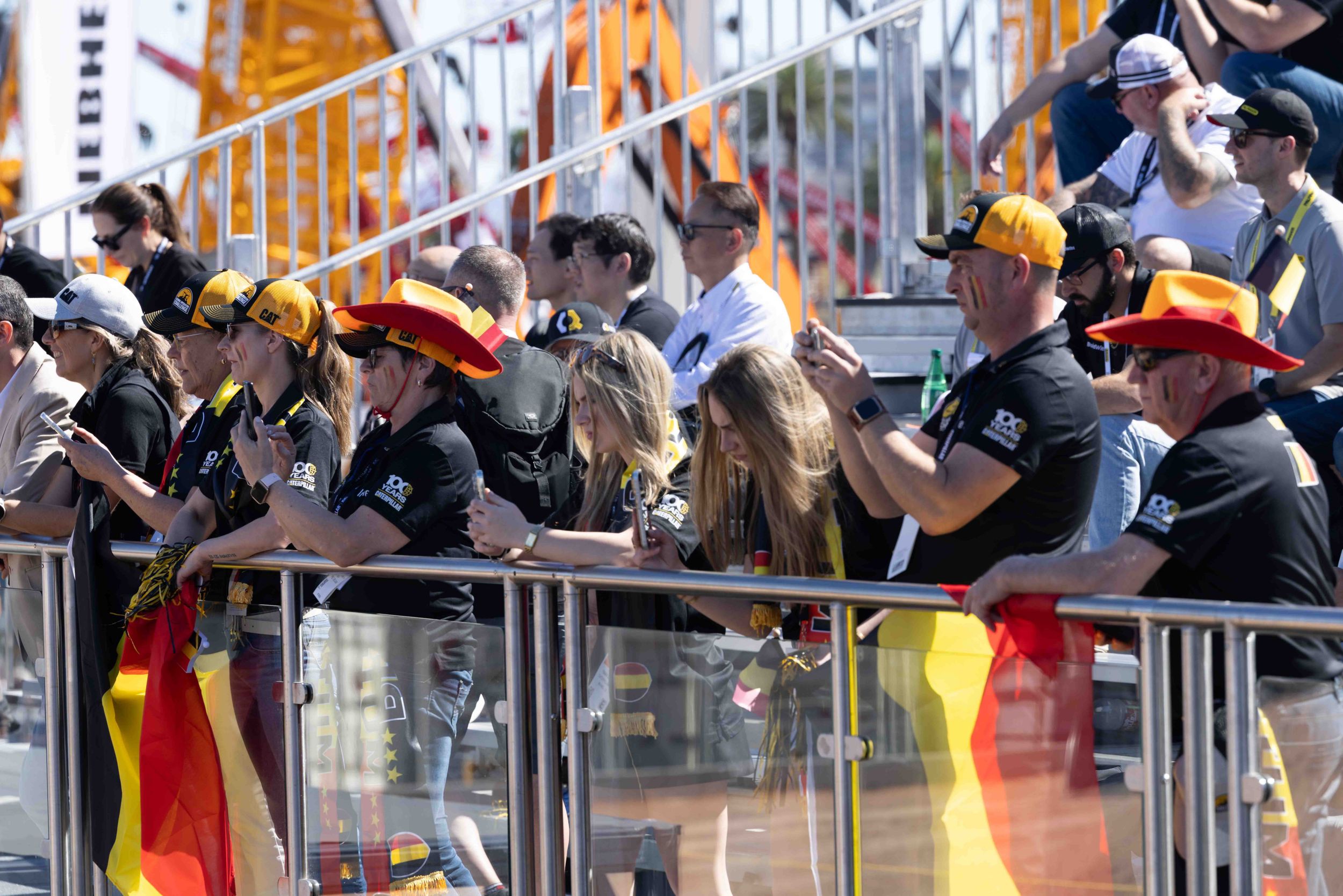 Crowd gathered at the Cat Global Operator Challenge