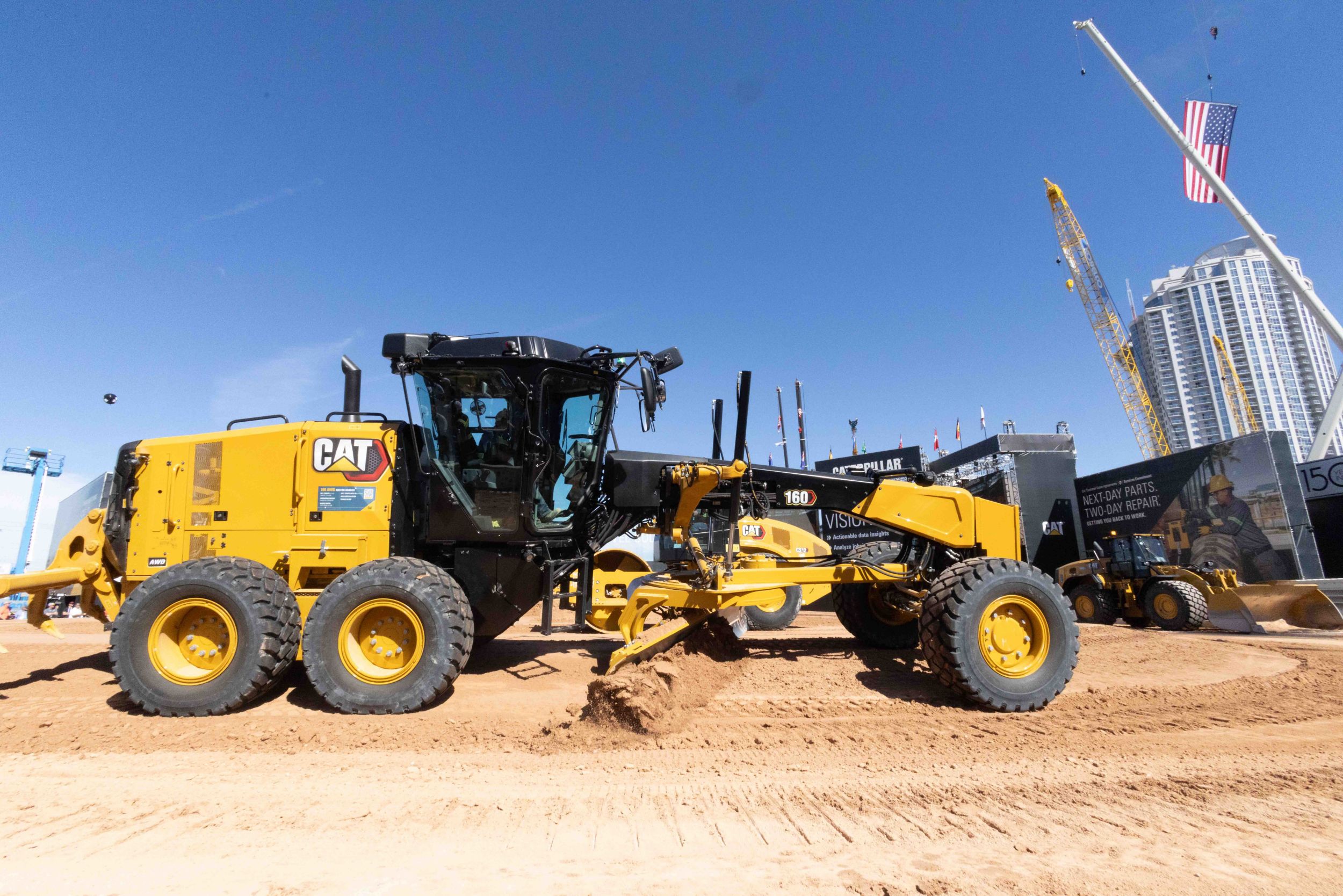 Day 2 at CONEXPO/CON-AGG 2026. Cat Operator Stadium